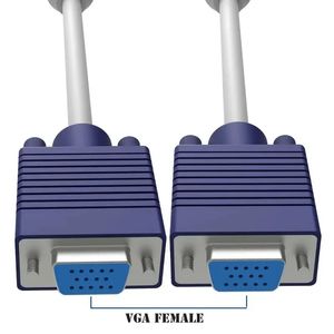 15 Pin 1 PC To 2 Monitor Dual Video Way VGA SVGA Extension Monitor VGA Splitter Cable Lead HD 1080P for Computer PC Laptop
