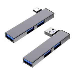 3 bağlantı noktası USB 3.0 USB HUB Çoklu C Type-C Ultra İnce Splitter Hub Kullanım Güç Adaptörü Kullanım PC için Çoklu Extanderusb 3.0 Hub