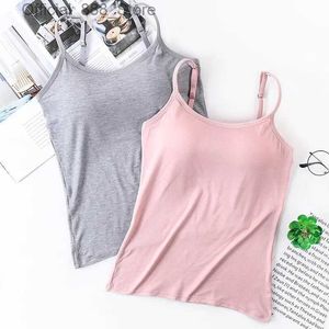 Women's Tanks Camis Top Fe Camisoles Women Camisoles Summer Girl Sexy Strap Cotton Sleless Thin Camisole Vest All-match Lingerie T-shirt d240427