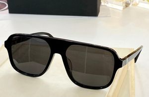 6134 occhiali da sole pilota Shinny Black Grigio scuro Maschera Glassini a specchio per uomo Design Ocgles UV Protezione Usura con occhio UV con 8363758
