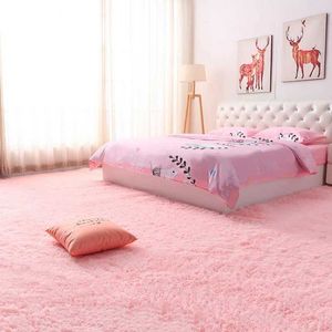Tapetes de tapetes rosa para meninas garotas desgrenhadas da sala de estar macia da sala de estar decoração adolescente capacho nórdico bege fofo tapetes de tamanho grande