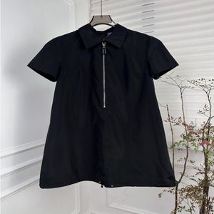 Fashion Loose Early New Sleeved Collar Fitting Short Polo Dress Spring Zippered Uepub
