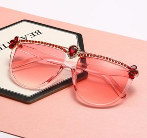 Sunglasses Women039s Flash Diamond Gem Fashion Personality Big Frame Face Thin SunglassesSunglasses1119535