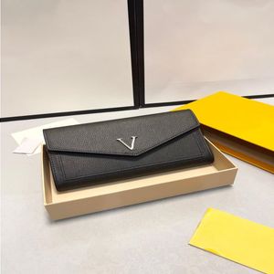 24SS Men's And Women's Universal Luxury Handbag Designer Envelope Purse With A Pair Of Large Compartments And Multiple Pocket Envj