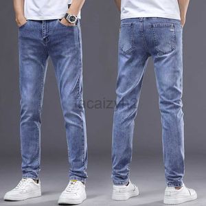 Mäns jeans Vår/sommar Nya mäns jeans Slim Fit Small Feet Pants Youth Trend Small Straight Feet Elastic Casual Long Pants Plus Size Pants