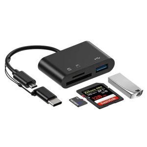 Micro USB Adapter C Adapter USB TF SD Reader karty USB-C Adapter Karta pamięci MacBooka Samsung Huawei Xiaomi Laptop Telefon