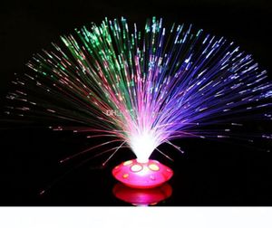 Party -Dekorationen Glasfaser Lampe Licht Feiertags Hochzeit Fiberoptic LED Festliche Weihnachtsfest bunte blinkende Sternenstrahlung Edelstein FIB1819194