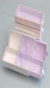 10pack whole eyelash packaging box lash boxes packaging faux cils strip 25mm mink eyelashes package purple drawer cases bulk 8846606