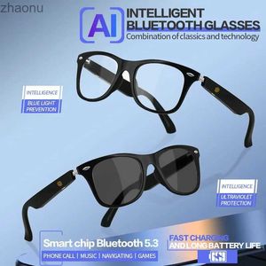 Solglasögon MZ08 Bluetooth -glasögon smarta glasögon som lyssnar på låtar som kallar solglasögon anti UV -ljus stöder snabb laddningXW