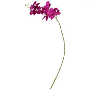 Decorative Flowers Artificial Orchid Flower Stem Simulation Phalaenopsis Bouquet Real Plants For Floral Arrangement Vase Filler Home Wedding