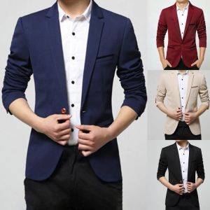 Джакеки 2023 мужчина стройная модная пиджак пиджак черный синий красный хаки мужской пиджаки мужское деловое костюм для свадебного платья мужская одежда
