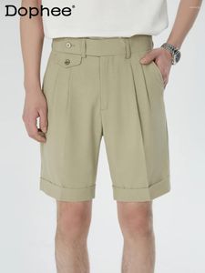 Shorts maschile 2024 Summer Fashion Casual di fascia alta di alta gamma Solido Maschio Trendy Maschio Selmo Comodo comodi