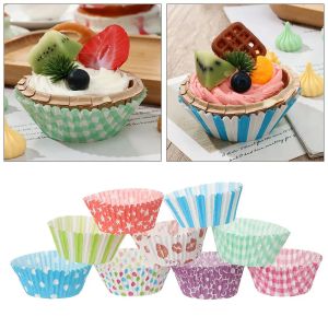 Moulds 100Pcs CupCake Cake Mold Baking Tools Oil Proof Paper Holder Muffin Box Cup Case Party Tray Cake Decorating Party Supplies