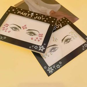 Tattoo Transfer Eyes 3D Face Jewels Crystal Glitter Jewels Fake Body Temporary Tattoo Sticker Body Perform Party Vocal Concert Makeup Stickers 240427