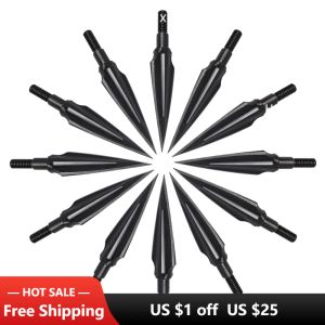 Darts 6pcs Pfeilspitzen Tipps Kohlenstoffstahl Pfeilkopf Broadhead Tipps Bogenschießen Pfeilspitzen für Außenjagd Parctice