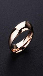 Cluster Rings High Quality 1PCS Rose Gold Tone Tungsten Wedding Rings 23468mm Width Dome Band for Man and Woman 2210149851456