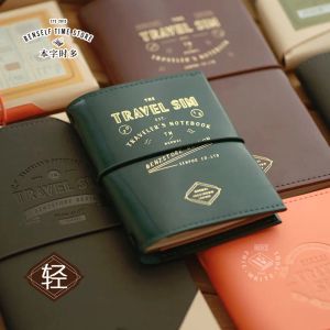 ノートパッドSharkbang TN Passport Trav Sim Traveler's Notebook Blank Refill Paper Journalsアジェンダプランナー包帯乳製品本文房具