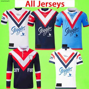 Sydney S-5xl Roosters 2024 2025 Rugby Trikots 24 25 Herren T-Shirts Kurzarm Haus weg Retro Long Sleeve