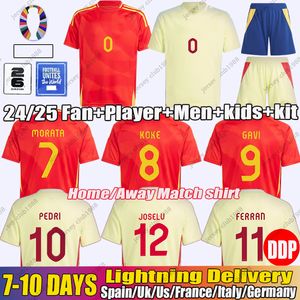 24 SpAIns Soccer Jerseys MORATA FERRAN ASENSIO MORATA GAVI M.ASENSIO ZUBIMENDI SpANiSh National Team Football Shirt 2025 Men Kids Kit Set Home Away Camisetas Espana