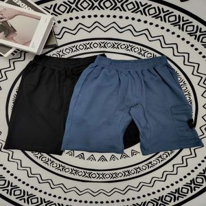 602 # Stone Compass Cross Sleeve Logo Casual Shorts for Men and Women Versatile Loose Sports Straight Beach Pants