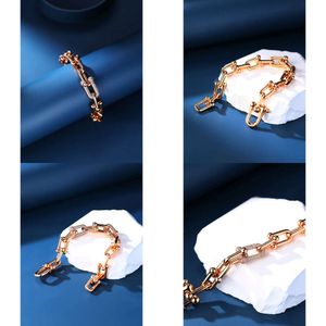 Jewelery Designer Hardware Bracelet for Women Brand Classic Diamond Sterling Rose Gold Gift with Box Original Quality