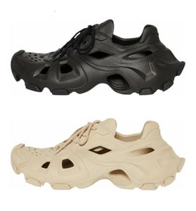 Sandali bassi hd per uomo in pizzo sandalo taupe triplo nero piatto piatto casual scarpe per la spiaggia traspirante sneaker runn6009911