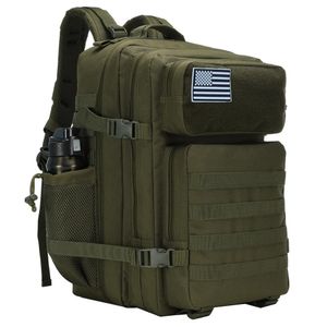 Borsa dell'esercito militare da 45 litri con zaino tattico con tasca da bottiglia Pacchetto esterno escursionismo da campeggio arrampicata impermeabile MOCHILA 240411