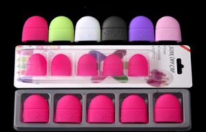 5 pezzi Nail art immergiti fuori tappo in silicone gel rimodante polacco rimodellamento rimozione riutilizzabile strumenti di manicure in gomma5678005