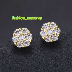 Passado Teste Homens Mulheres D Cor 3mm Moissanite Sterling Sier Gold Bling Diamond Studs Brincos Belo presente