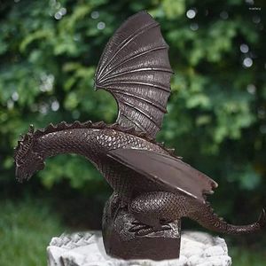 Garden Decorations Oroment Horticultural Outdoor Decoration Fountain Simulated Flying Dragon Sculpture Water Spray