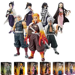 Action Toy Figures Animerad karaktär Demon Killer Action Character Toy Kimetsu No Yaiba Doll Tanjiro Nezuko Zenitsu Character Inosuke Warrior PVC Model Toyl2403