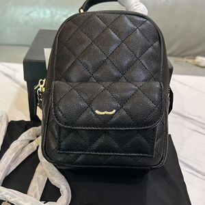 24C MINI Backpack Luxury Caviar Counter Bag Bag Bag Bag Crossbody Bag Bags Children's School Accor