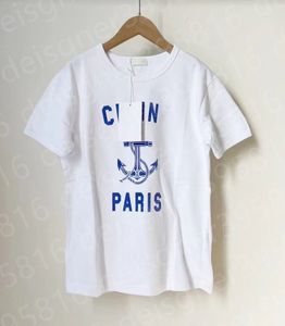 Celinly 디자이너 T 셔츠 여성의 여름 패션 Celiely Shirt 레저 스포츠 파리 타워 떼는 CL 자수 인쇄 편지 짧은 소매 Triomph 555