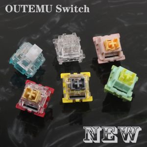 Keyboards Outemu New Holy Panda Switches Mechanical Keyboard Silent Peach Switch 3pin Linear Tactile Similar Lemon Rgb Gaming Mx Switch