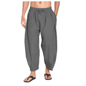 Herrbyxor hougong byxor herr gata kläder cloose jogger mens långa byxor bomull täcker herre långa byxor l2403