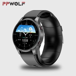Watches PPWolf Health Care Smart Watch PM50 Air Pump Airbag 2023 Exakt blodtryckstemperatur Fitness Armband Smartwatch äldre