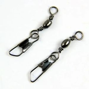 2024 Nuovi 50/100 pezzi invernali per pesca di pesca per la pesca girevole Connettore di pesca per spillo cuscinetto rotolante Clips Fastlock Clips Fishhook Attacco 1. Per