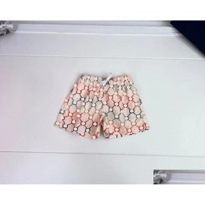 Shorts shorts de verão cartas de marca de garotos imprimidos infantil garoto de banho infantil no menino de banho de banho infantil entrega de maiô infantil baby ma dhpyu