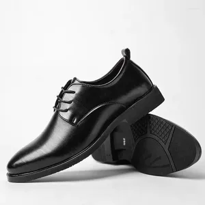 Vestido sapatos de juventude partido de juventude masculino coreano retro negócios formal desgaste britânico preto