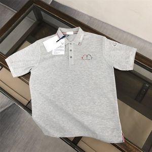 Polos da uomo Summer Business Hightend Colore di alta qualità a maniche corte di alta qualità da polo con caglie da cingola maschile casual no tracce stampa