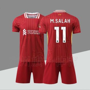 Koszulki piłkarskie męskie dresy 2425 Liwu P Zestawy domowe nr 11 Salah nr 4 Van Dyck Adult i Childrens Universal Football Kit