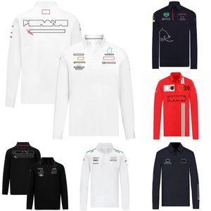 F1 Racing футболка Новая водителя Formula 1 с длинными рукавами рубашки Polo футболки Tops Team Lape