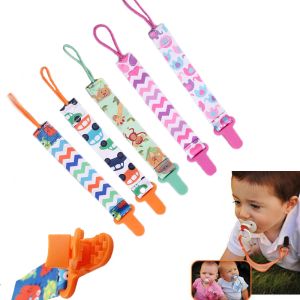 Acessórios 3pcs/conjunto de desenhos animados fofos Cadeia de chupeta bebê Soother Toys Antidrop Clip Baby Pacifier titular do mamilo