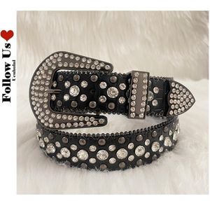 Punk Rock Crystal Men Men Men Women Western Cowboy с Diamond Bing Y2K Disco E Girls for Jeans 220530191F9818808