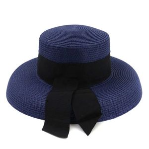 Wide Brim Hats Bucket Straw Hat Big Womens Summer Outdoor Travel Beach Vacation Sunshine Q240427