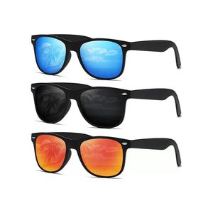 3 Óculos de sol polarizados para homens, óculos de sol Men, óculos de sol polarizados para feminino Trendy Retro Mirror Lens para dirigir Proteção de pesca UV400