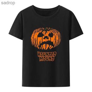 Herr t-shirts semantisk jag älskar spöke ansikte t-shirt skrämmande halloween pumpa grafik t-shirt herrar kort ärmad casure street kläder topxw