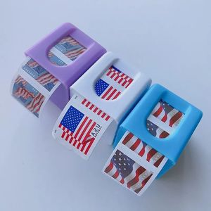 batamiu wholesale Postage Stamp Dispenser For A Roll Of 100 Plastic Holder 2017Us Compact And Impactresistant Desk Organization Home Office Supply