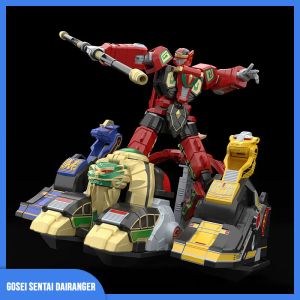 Robots Super Transformation Robot Gosei Sentai Dairanger Minipla Shokugan Modeling Project Megazords Model Kit Action Figure