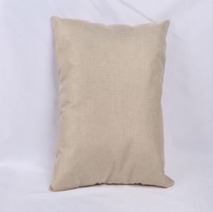 4040cm Blank linen pillow cover for heat transfer printing solid color sofa throw pillowcase blank sublimation pillow cases cover6494707